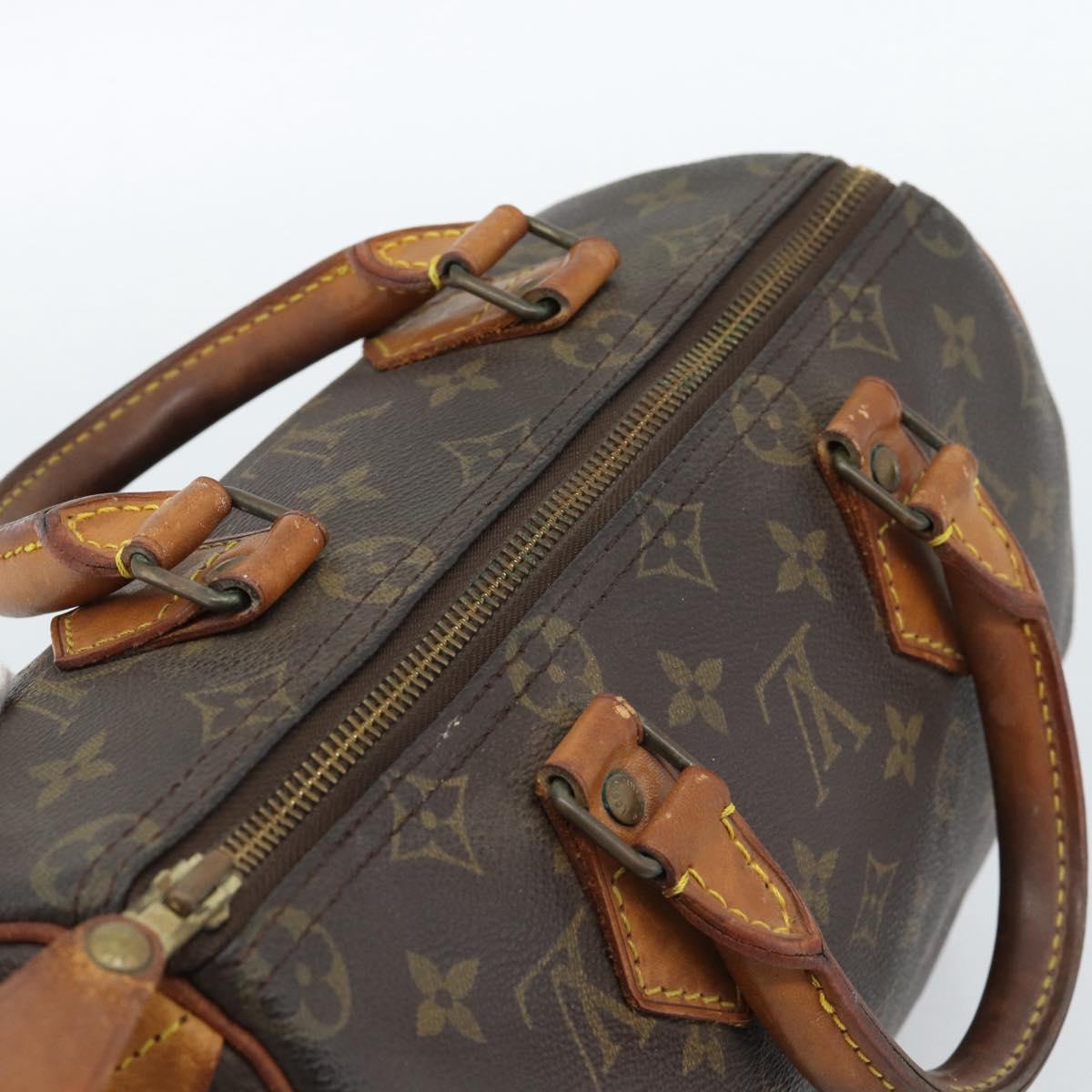 LOUIS VUITTON Monogram Speedy 25 Hand Bag M41528 LV Auth 185496