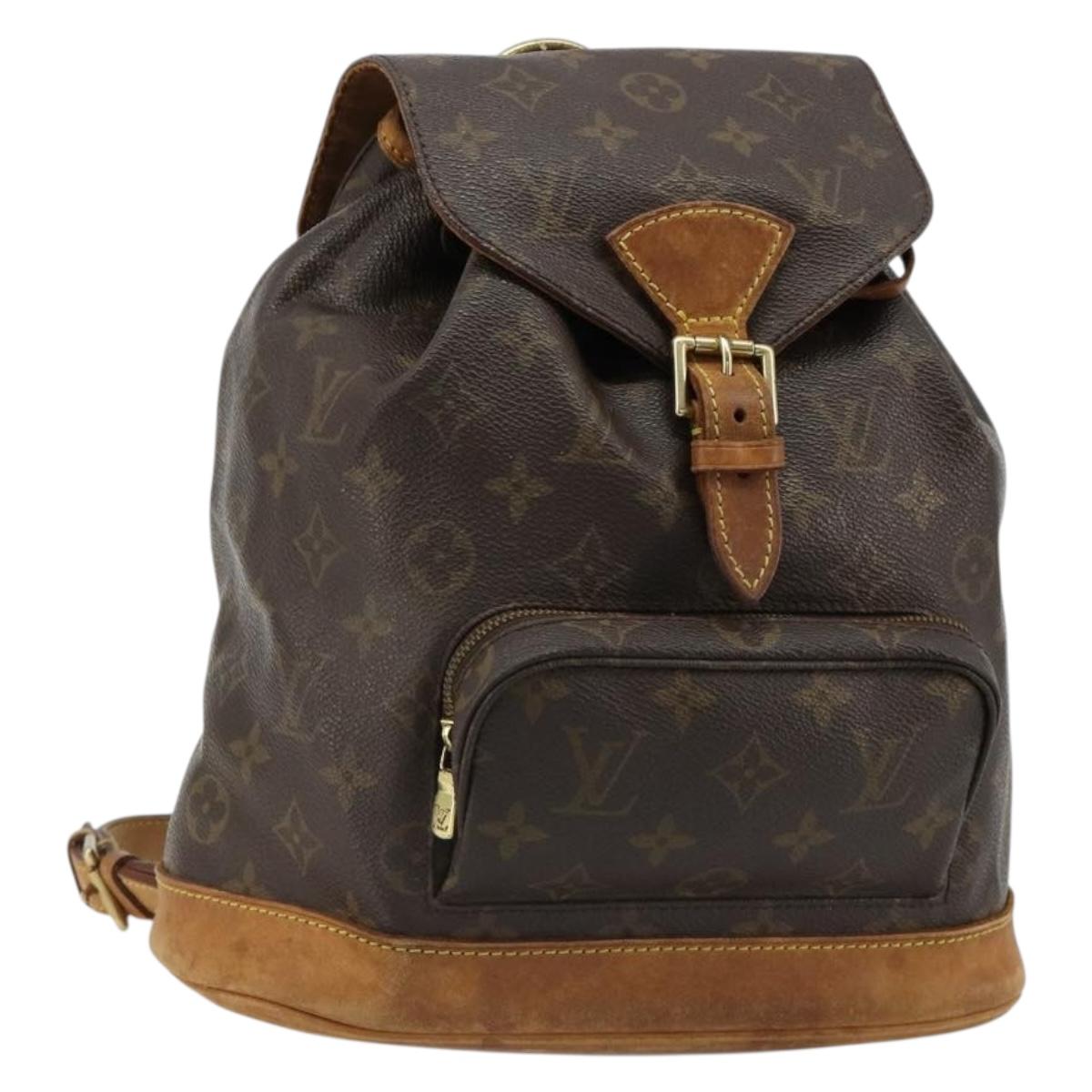 LOUIS VUITTON Monogram Montsouris PM Backpack M51137 LV Auth 185497