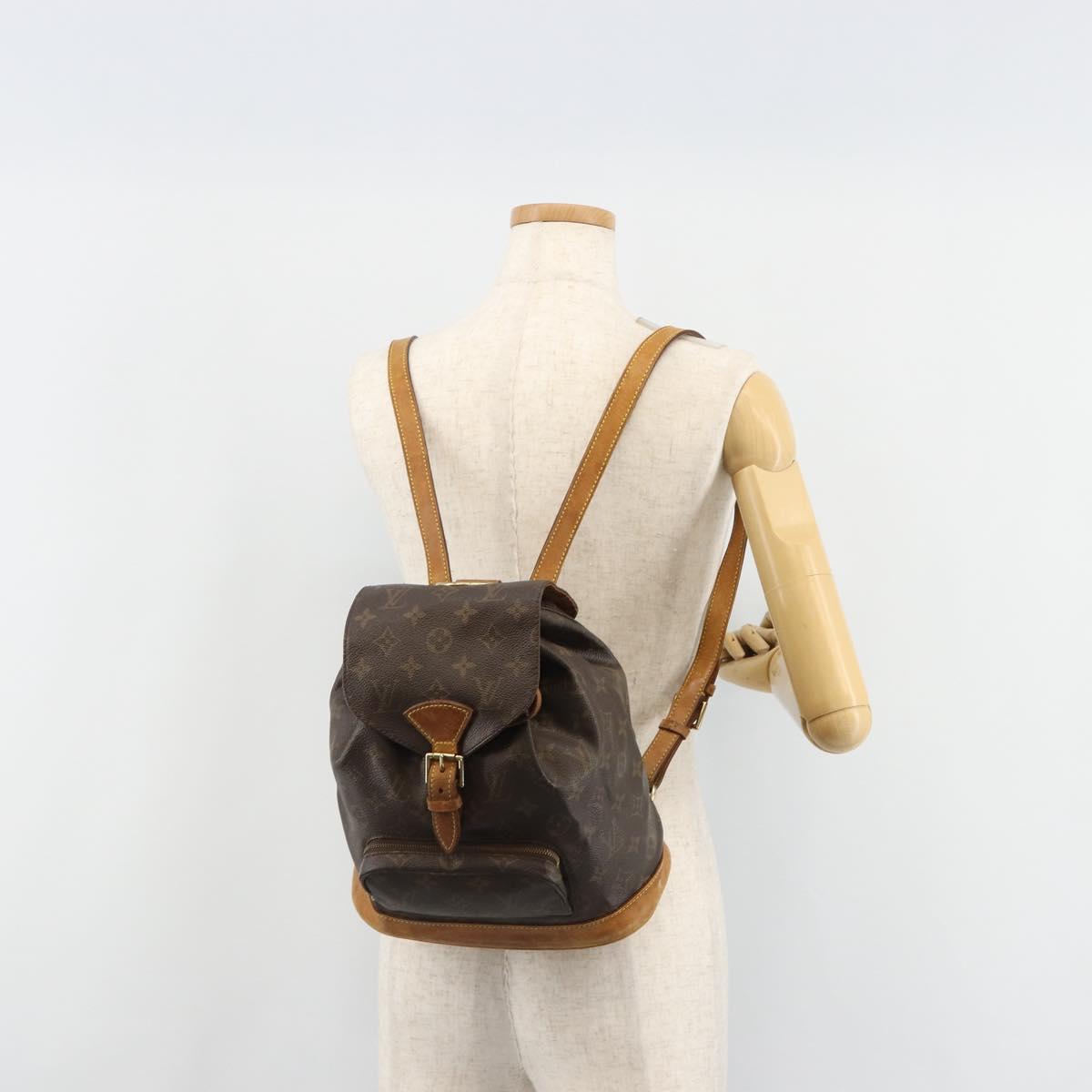 LOUIS VUITTON Monogram Montsouris PM Backpack M51137 LV Auth 185497