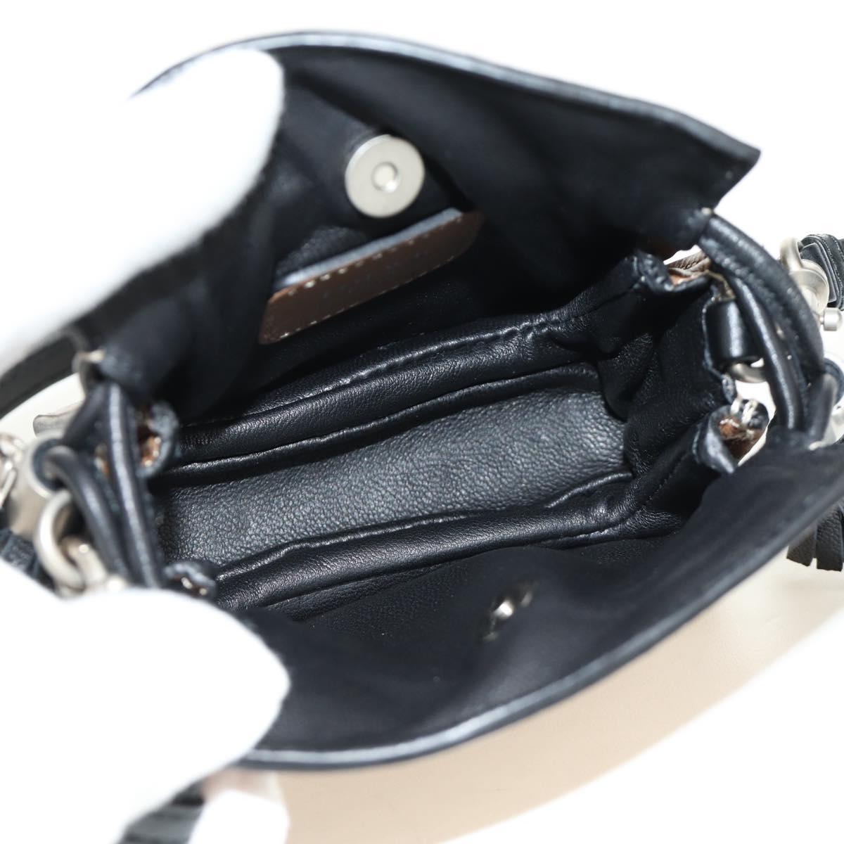 LOEWE Pouch Shoulder Bag Leather Brown Auth 185499V