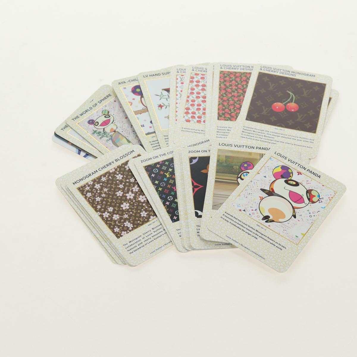 LOUIS VUITTON Multicolor Trading Card Set White LV Auth 185502SM