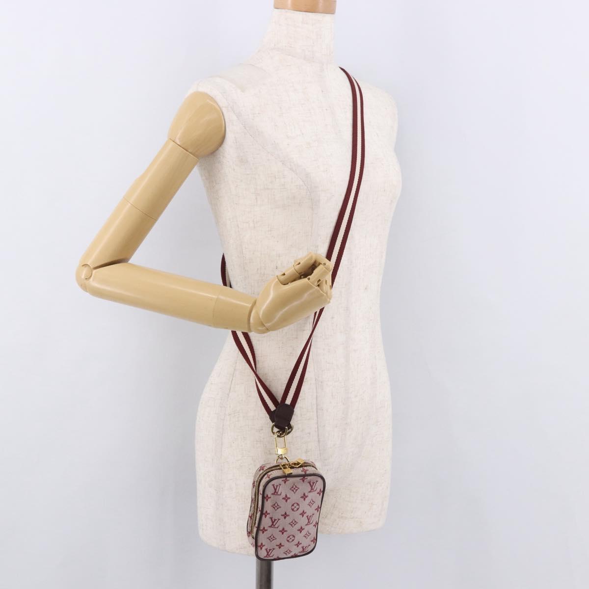 LOUIS VUITTON Monogram Mini US Digital Pouch Red M60001 LV Auth 185511