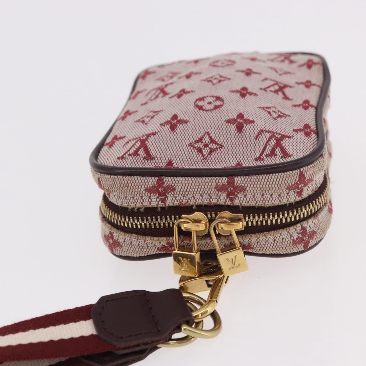 LOUIS VUITTON Monogram Mini US Digital Pouch Red M60001 LV Auth 185511