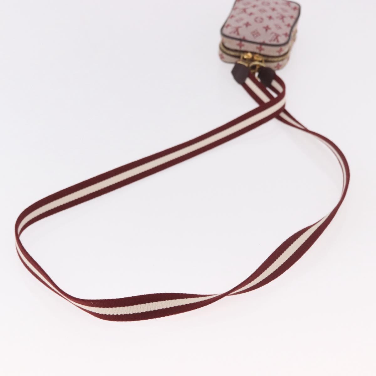 LOUIS VUITTON Monogram Mini US Digital Pouch Red M60001 LV Auth 185511