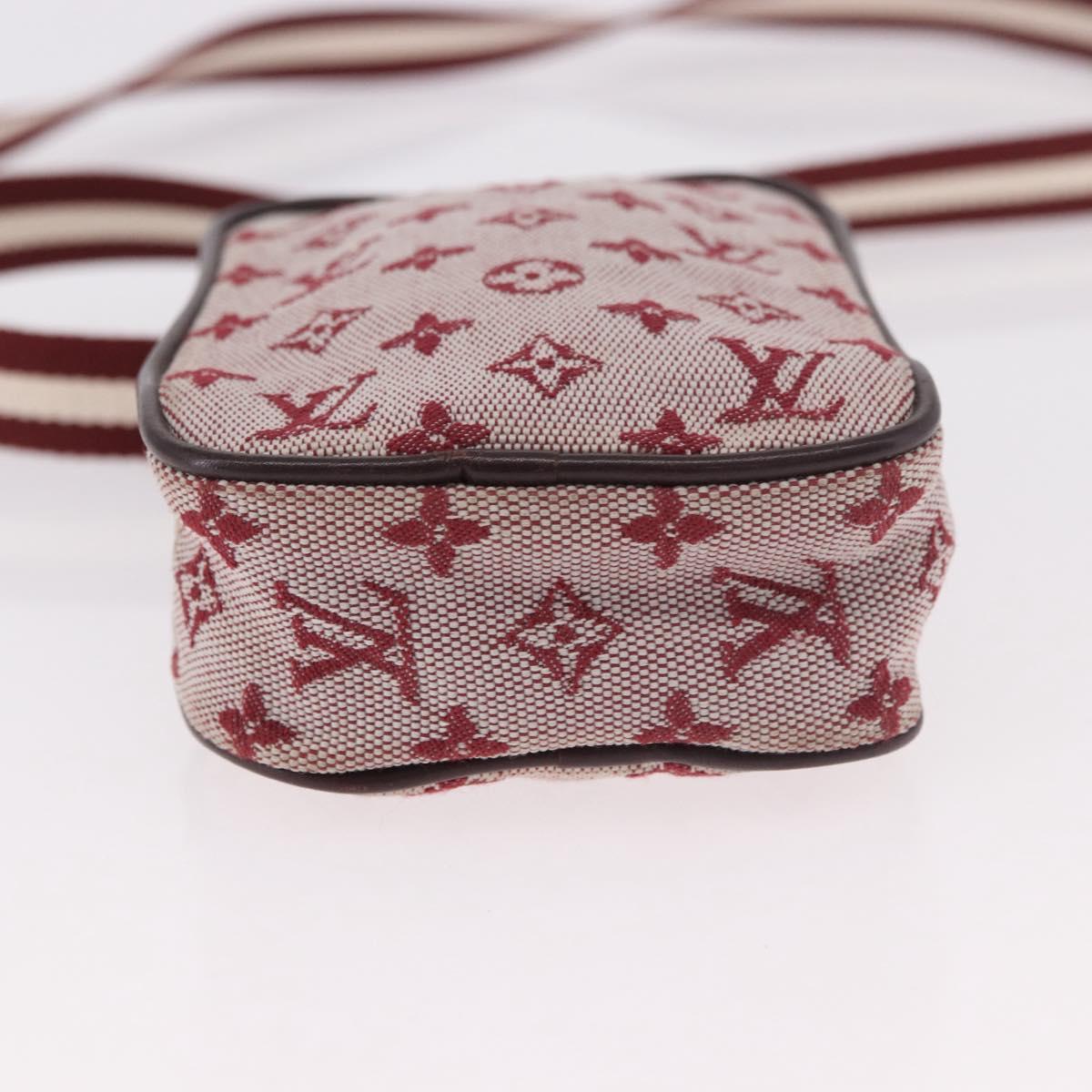 LOUIS VUITTON Monogram Mini US Digital Pouch Red M60001 LV Auth 185511
