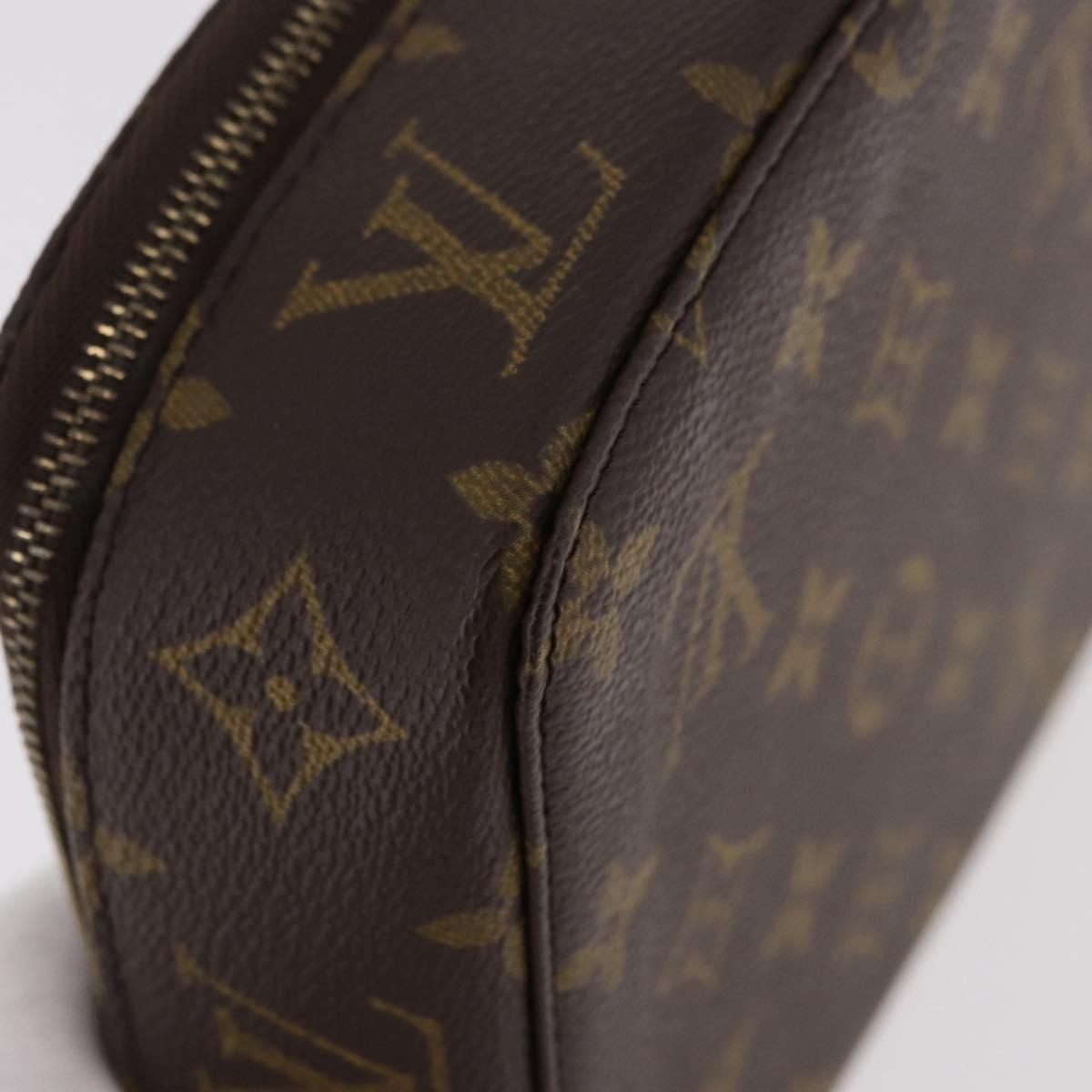 LOUIS VUITTON Monogram Pochette Monte Carlo Jewelry Box M47350 LV Auth 185514