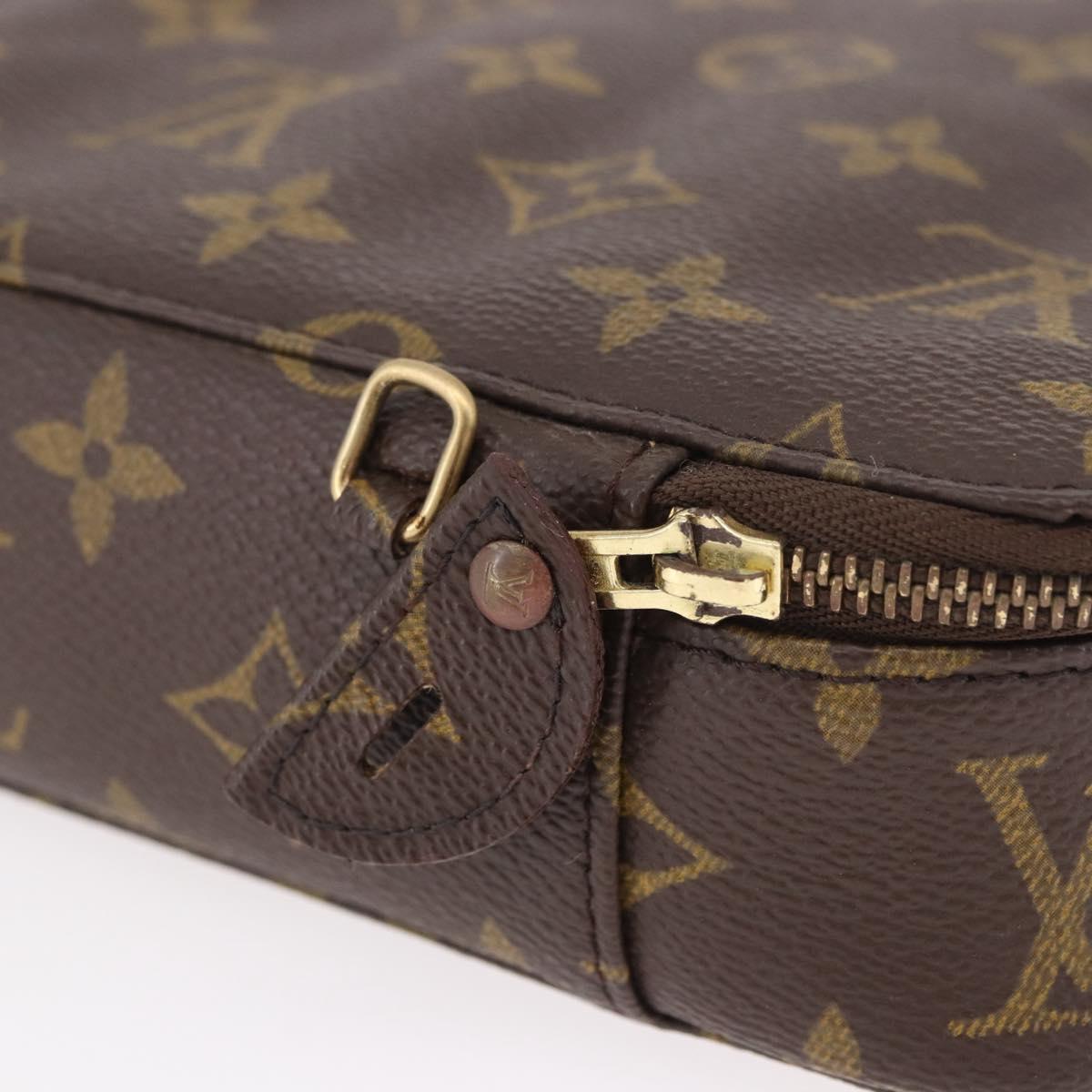 LOUIS VUITTON Monogram Pochette Monte Carlo Jewelry Box M47350 LV Auth 185514