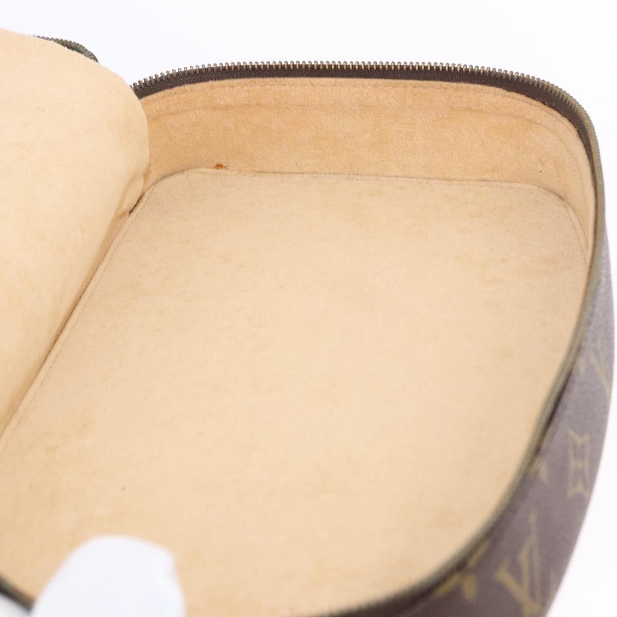 LOUIS VUITTON Monogram Pochette Monte Carlo Jewelry Box M47350 LV Auth 185514