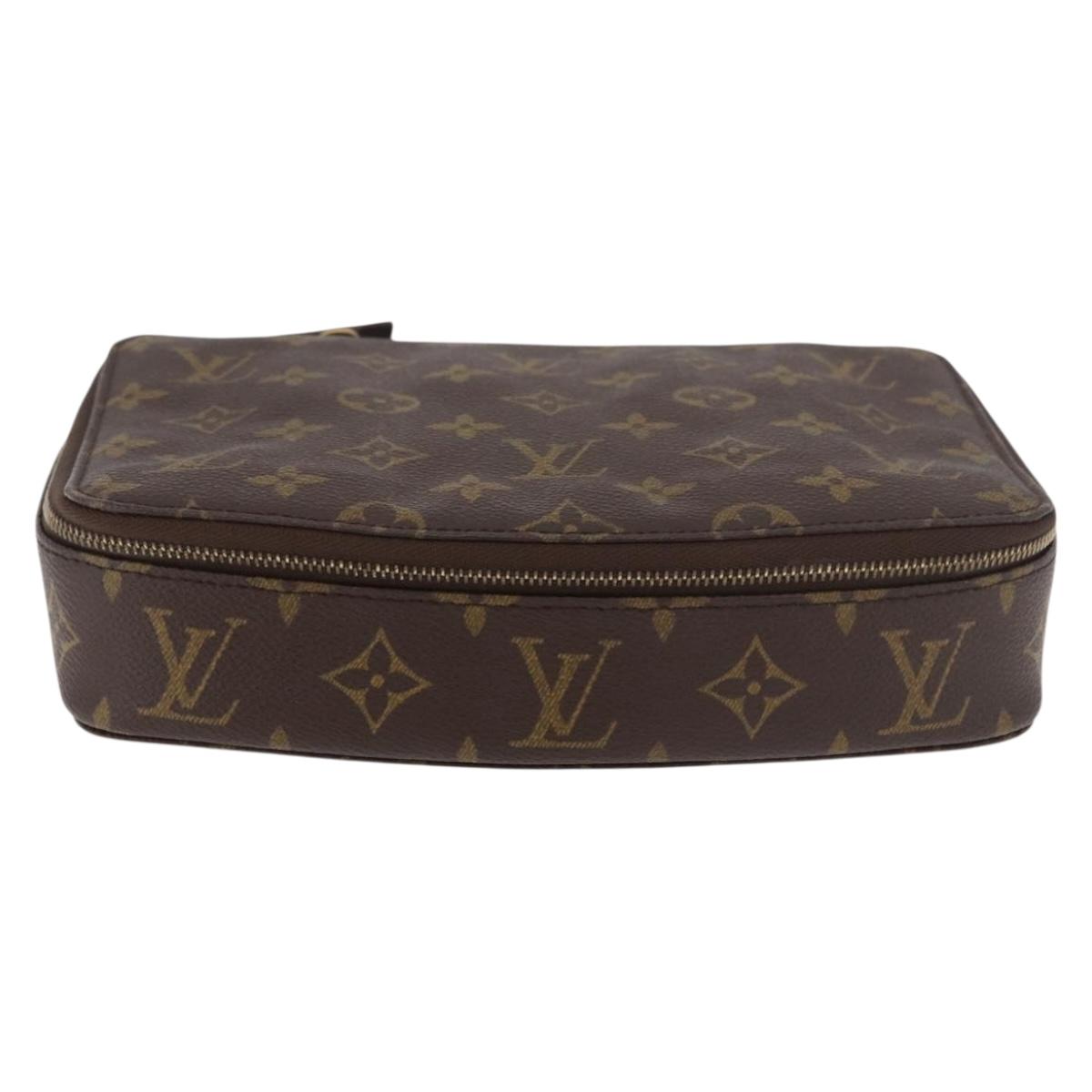 LOUIS VUITTON Monogram Pochette Monte Carlo Jewelry Box M47350 LV Auth 185514