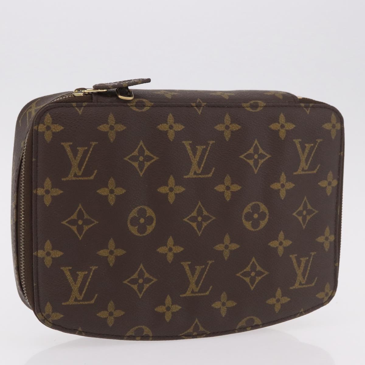 LOUIS VUITTON Monogram Pochette Monte Carlo Jewelry Box M47350 LV Auth 185514