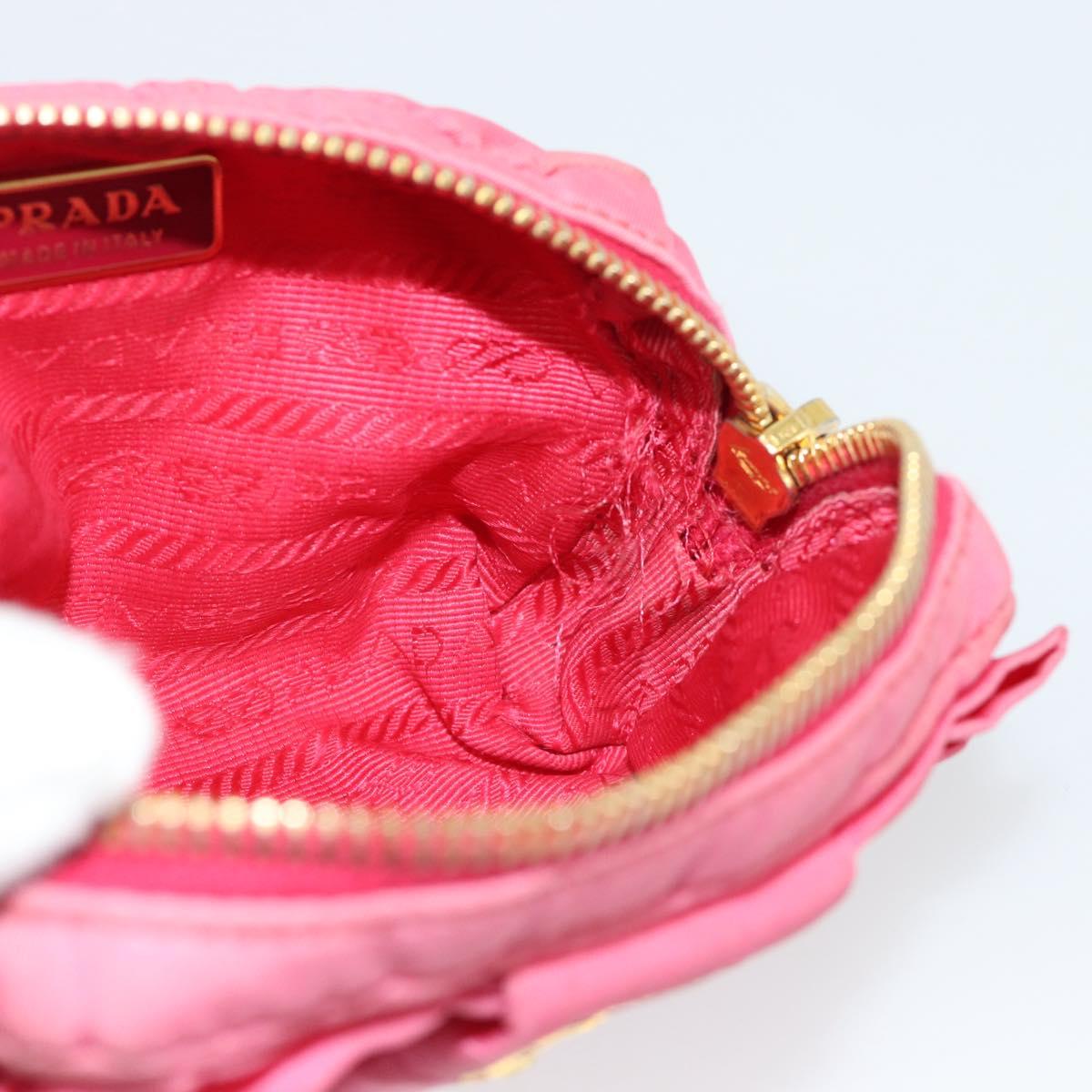 PRADA Pouch Nylon 2 Set Pink Blue Auth 185516
