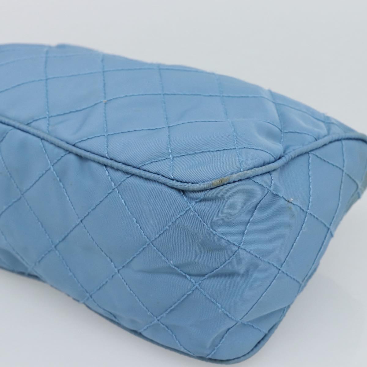 PRADA Pouch Nylon 2 Set Pink Blue Auth 185516