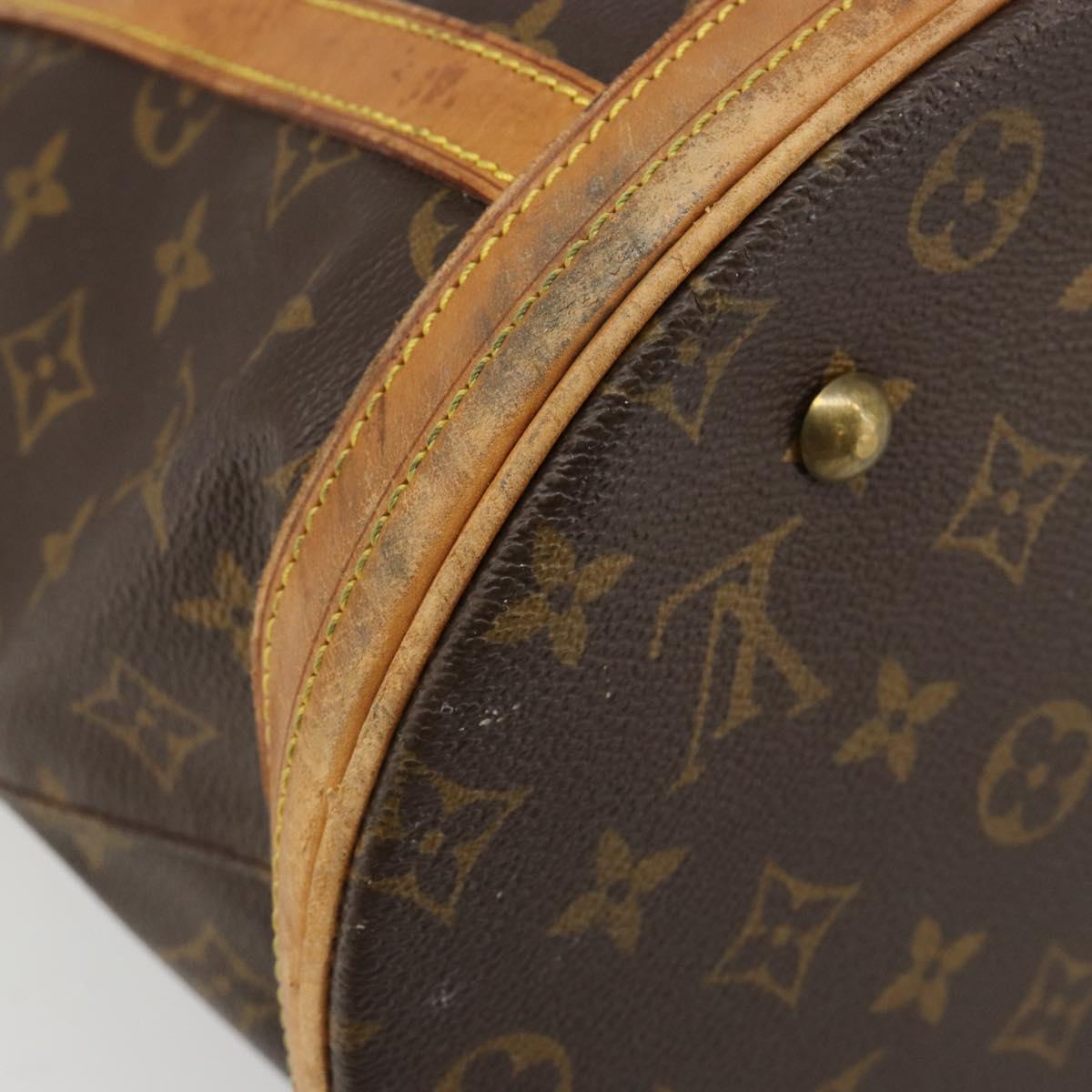 LOUIS VUITTON Monogram Bucket GM Shoulder Bag M42236 LV Auth 185527