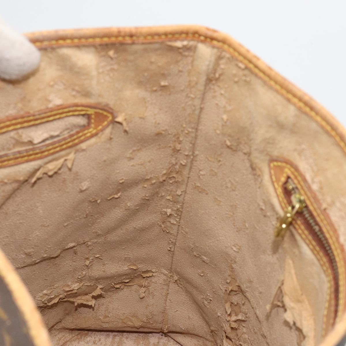 LOUIS VUITTON Monogram Bucket GM Shoulder Bag M42236 LV Auth 185527