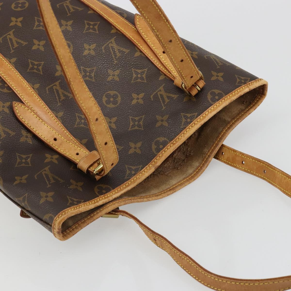 LOUIS VUITTON Monogram Bucket GM Shoulder Bag M42236 LV Auth 185527