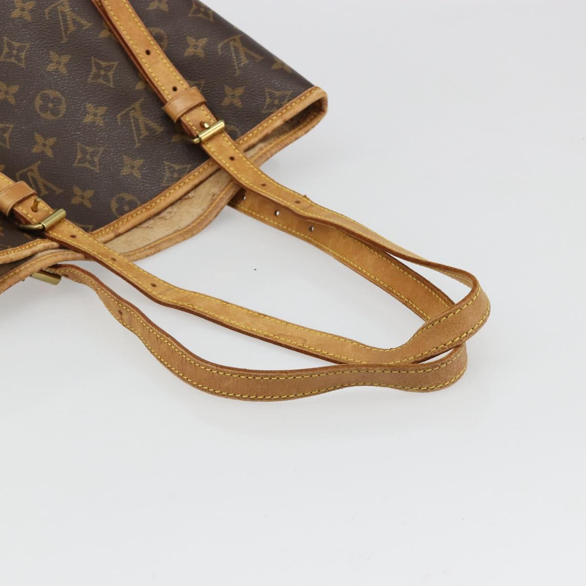 LOUIS VUITTON Monogram Bucket GM Shoulder Bag M42236 LV Auth 185527