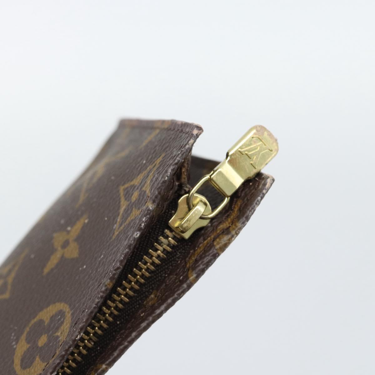 LOUIS VUITTON Monogram Bucket GM Accessory Pouch LV Auth 185528