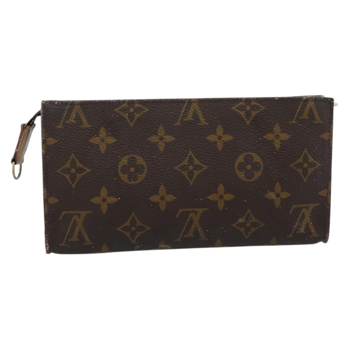 LOUIS VUITTON Monogram Bucket GM Accessory Pouch LV Auth 185528