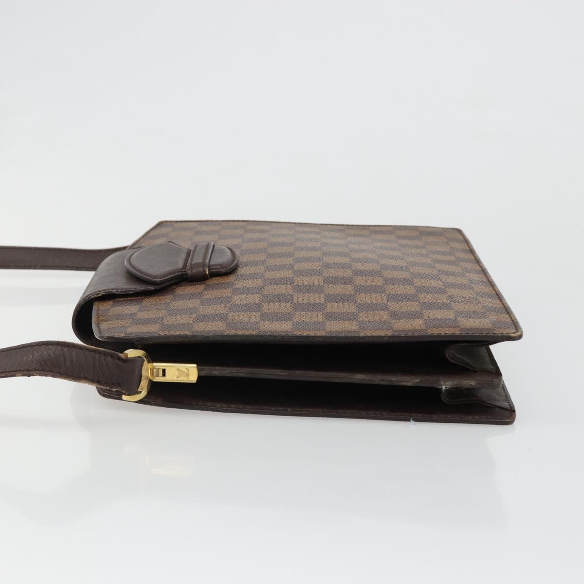 LOUIS VUITTON Damier Ebene Kurcell Shoulder Bag LV Auth 185530A