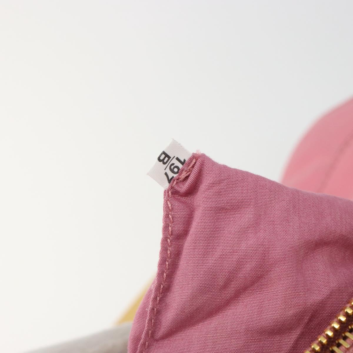Miu Miu Hand Bag Leather Pink Gold Auth 185537