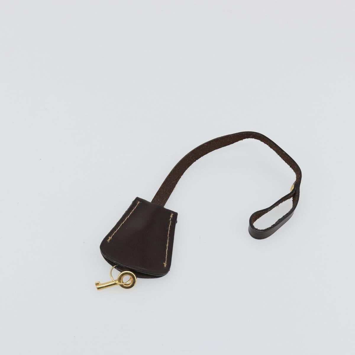 FENDI Zucca Canvas Vanity Hand Bag Black Brown Auth 185538