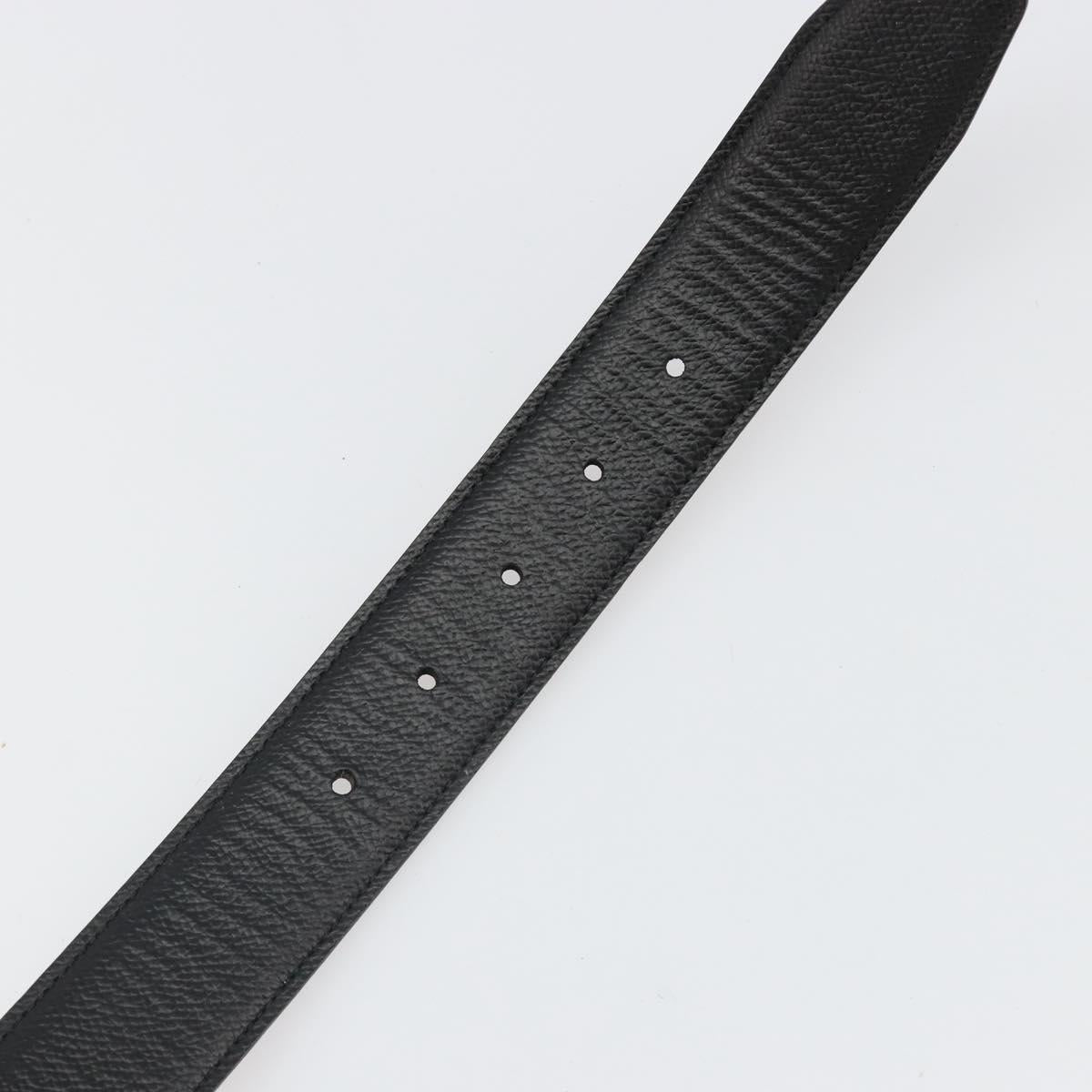 Salvatore Ferragamo Gancini Belt Leather 37.8"" Red Gold Auth 185545A