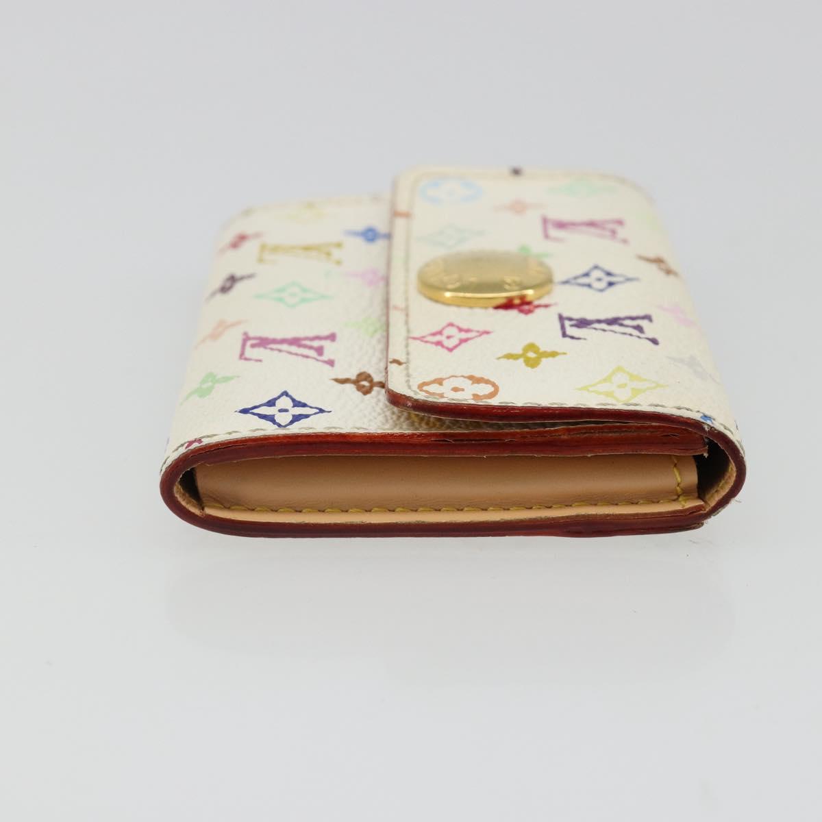 LOUIS VUITTON Multicolor Porte Monnaie Cozy Coin Purse White M60006 Auth 185546