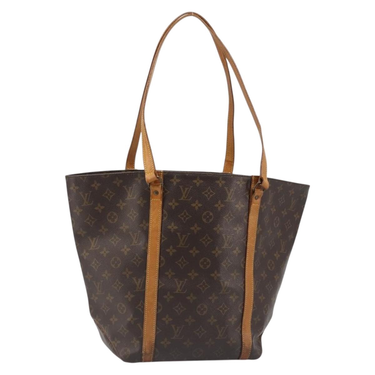 LOUIS VUITTON Monogram Sac Shopping Tote Bag M51108 LV Auth 185549