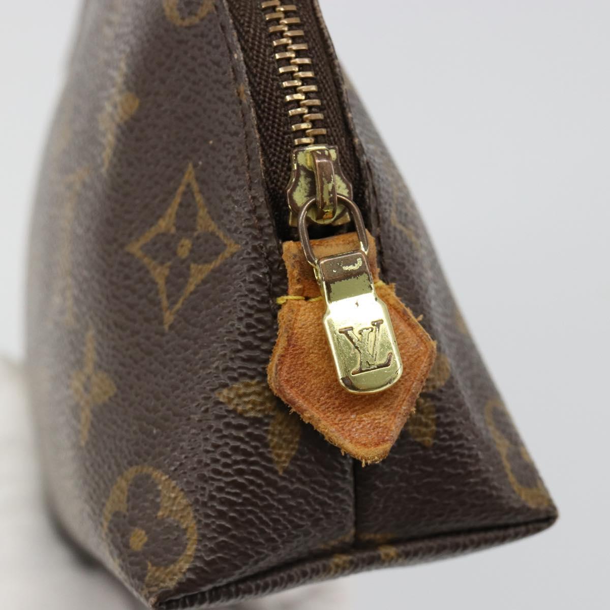 LOUIS VUITTON Monogram Pochette Cosmetic PM Pouch M43998 LV Auth 185552