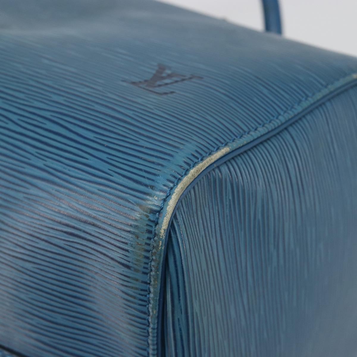 LOUIS VUITTON Epi Speedy 30 Hand Bag Toledo Blue M43005 LV Auth 185554