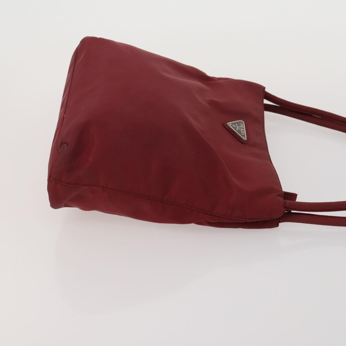 PRADA Hand Bag Nylon 4 Set Khaki Light Blue Red Auth 185563