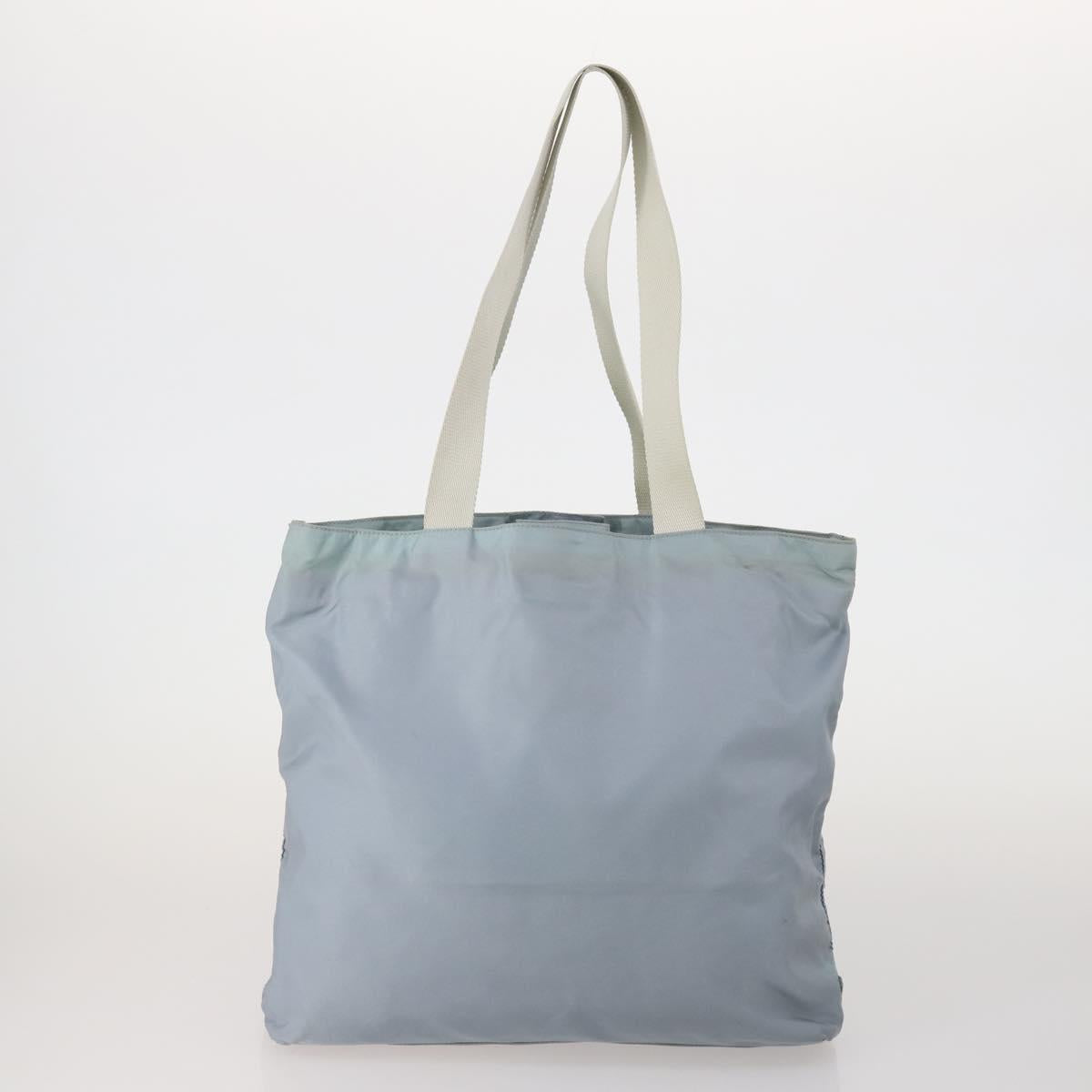 PRADA Hand Bag Nylon 4 Set Khaki Light Blue Red Auth 185563