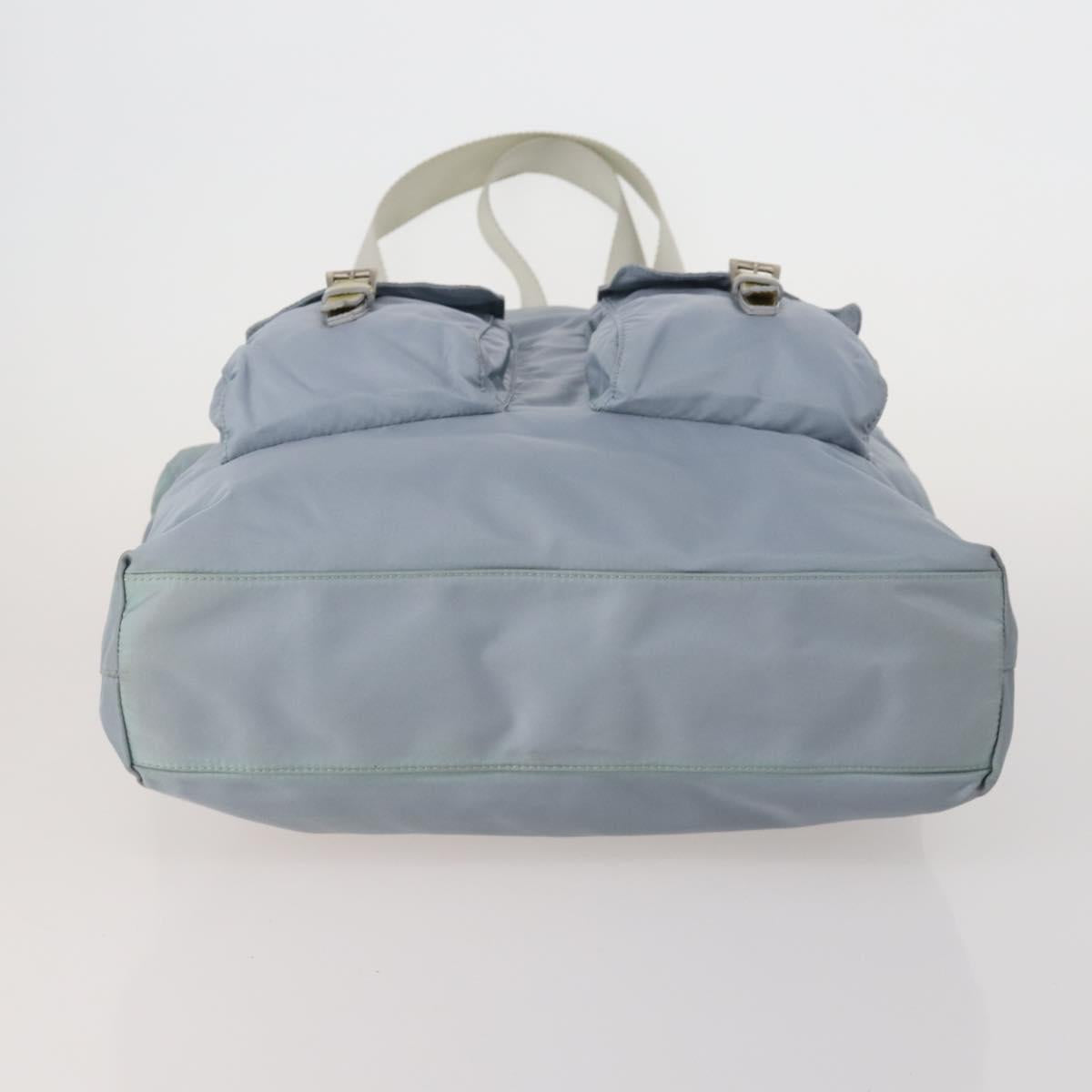 PRADA Hand Bag Nylon 4 Set Khaki Light Blue Red Auth 185563
