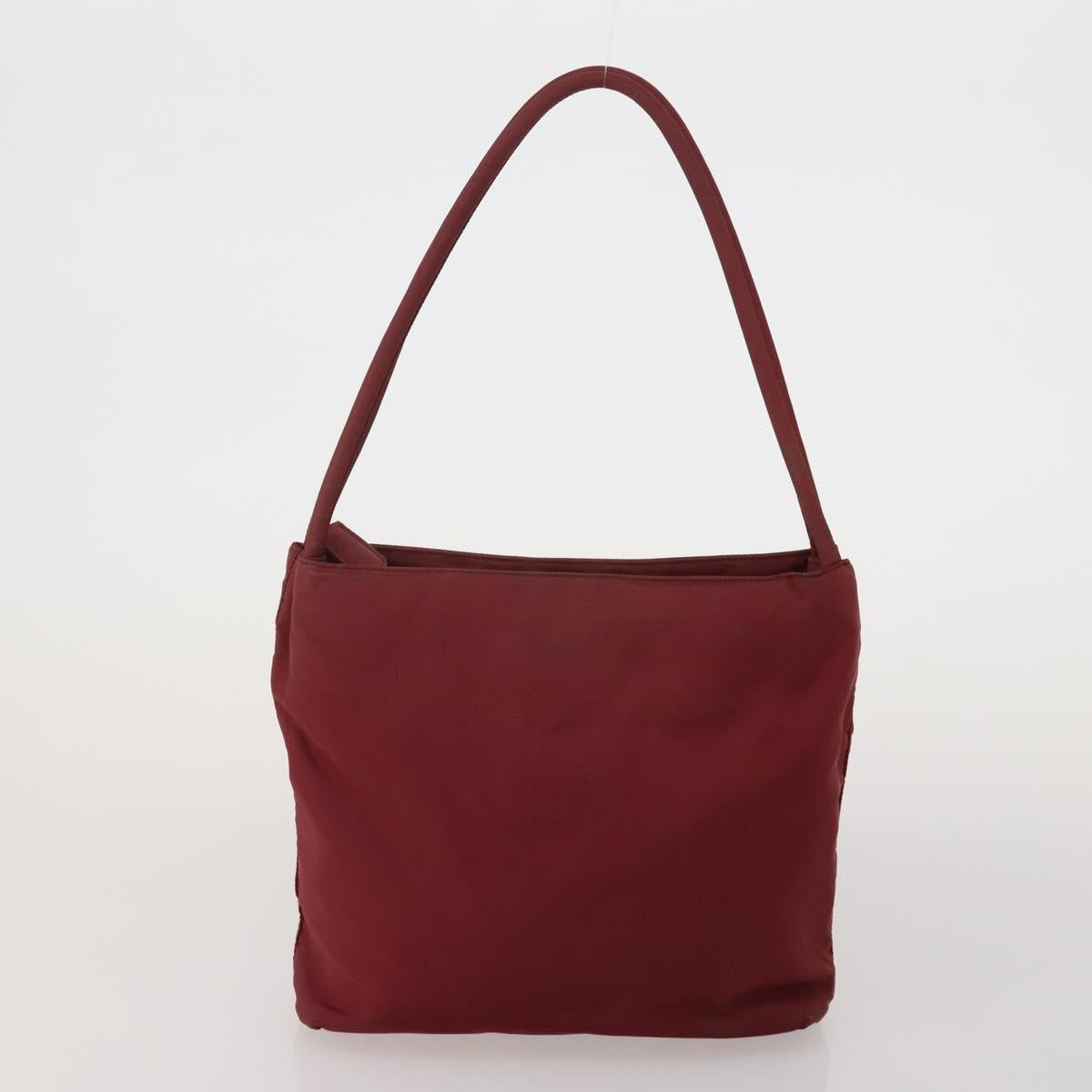 PRADA Hand Bag Nylon 4 Set Khaki Light Blue Red Auth 185563