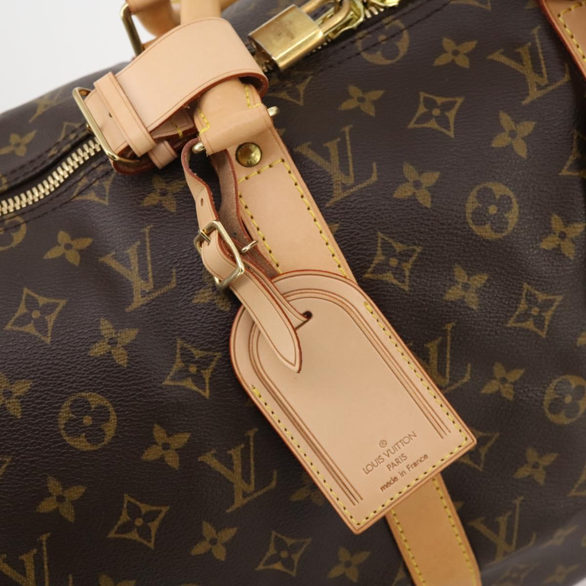 LOUIS VUITTON Monogram Keepall 50 Boston Bag M41426 LV Auth 185599SAM
