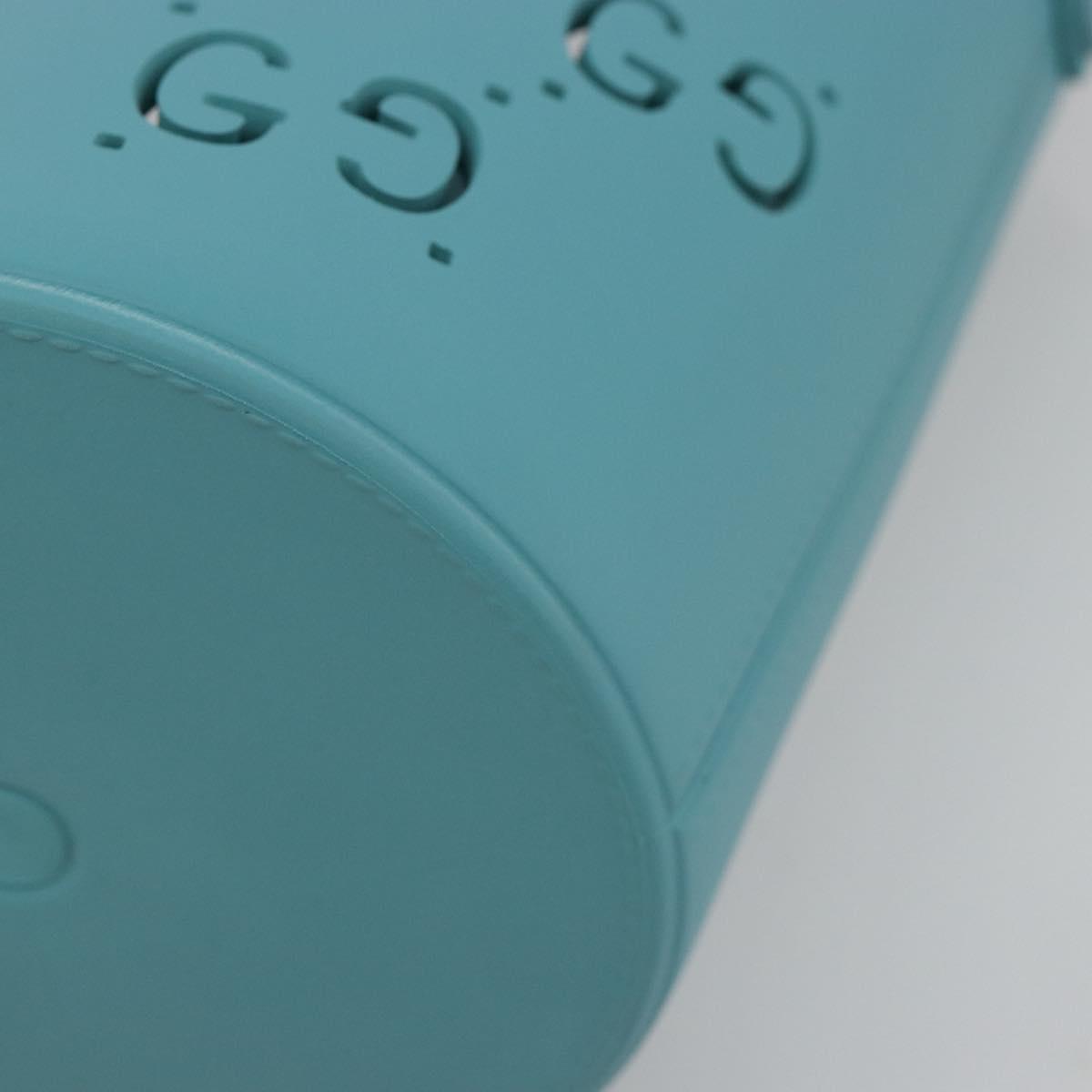 GUCCI Children's Hand Bag rubber Turquoise Blue 723051 Auth 185604M