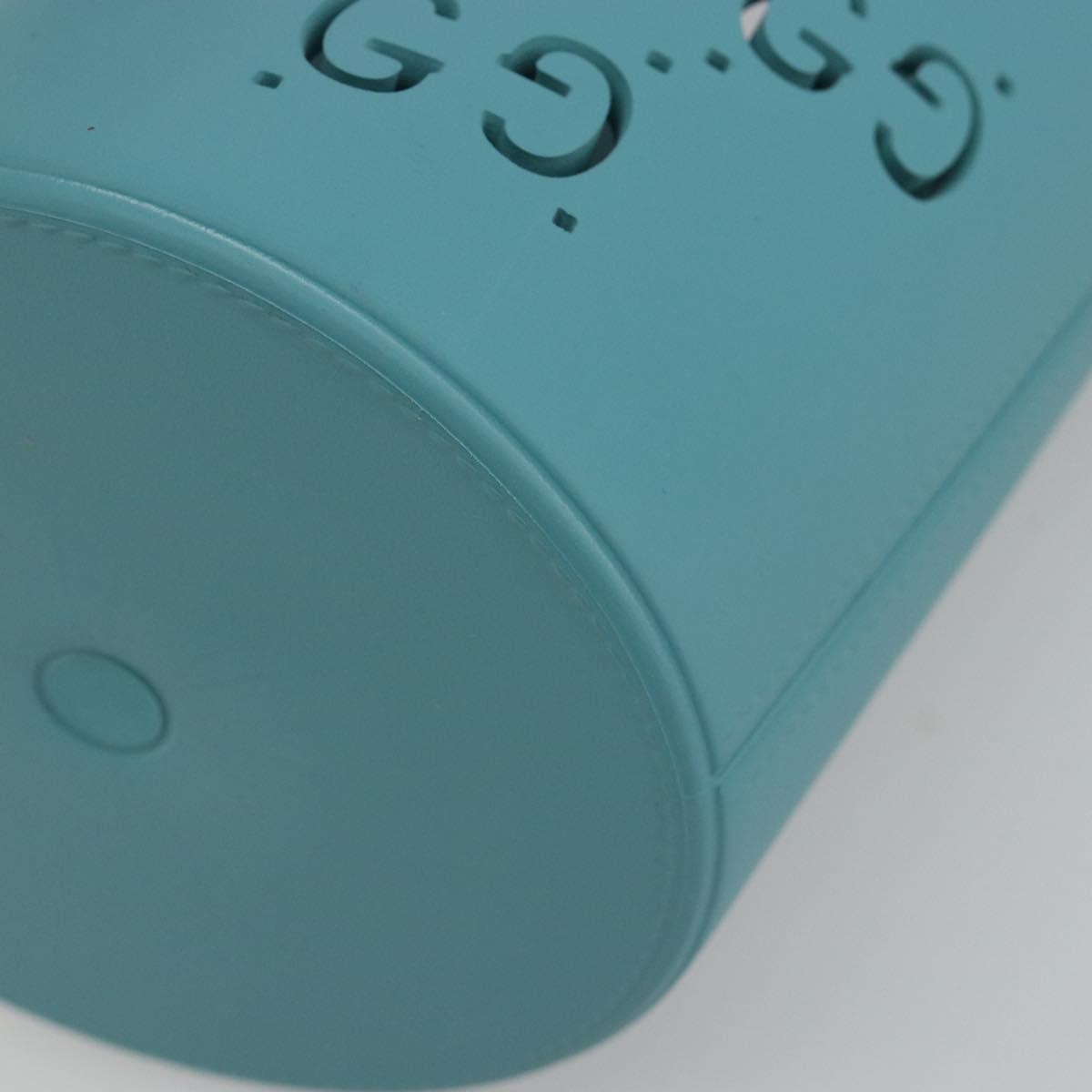 GUCCI Children's Hand Bag rubber Turquoise Blue 723051 Auth 185604M