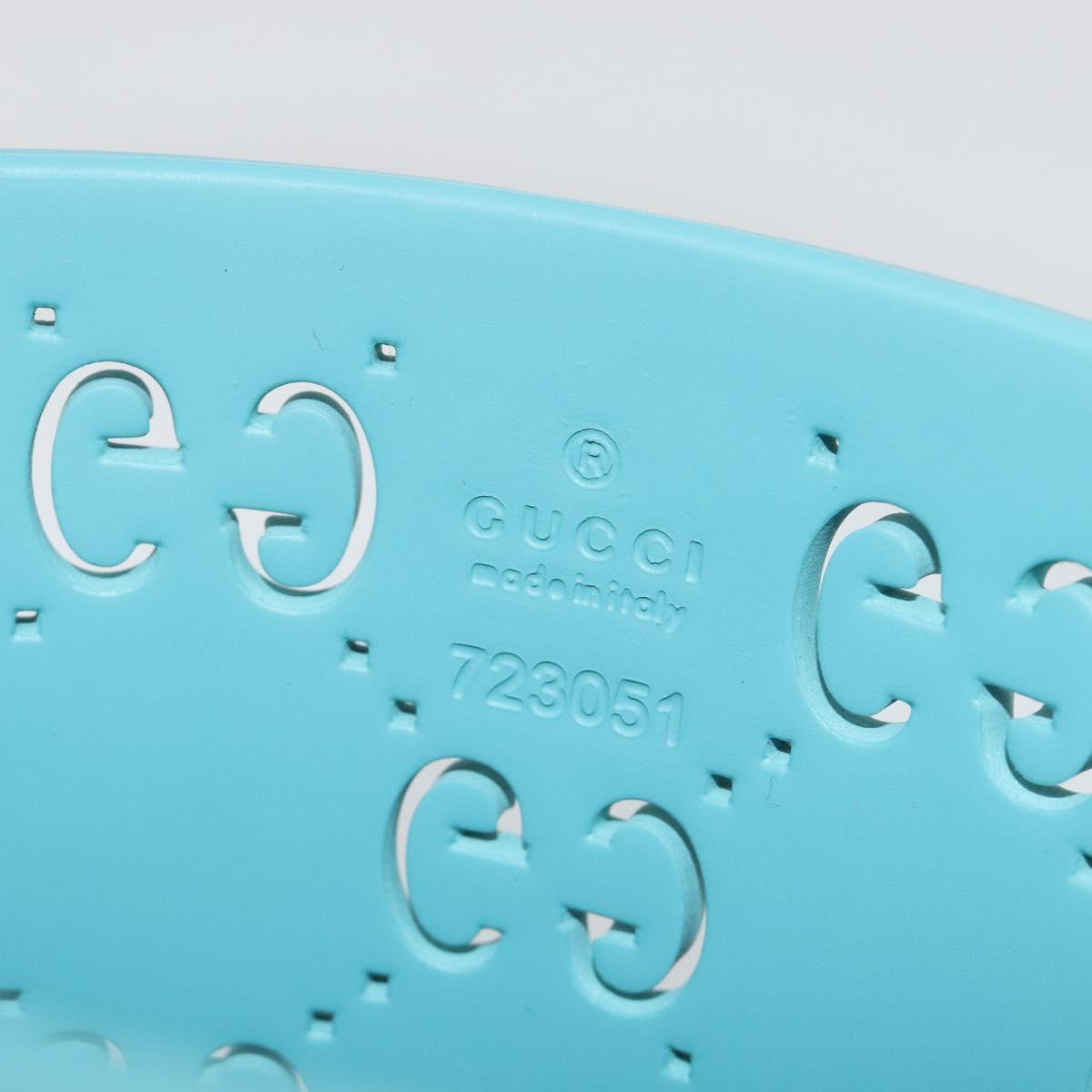 GUCCI Children's Hand Bag rubber Turquoise Blue 723051 Auth 185604M