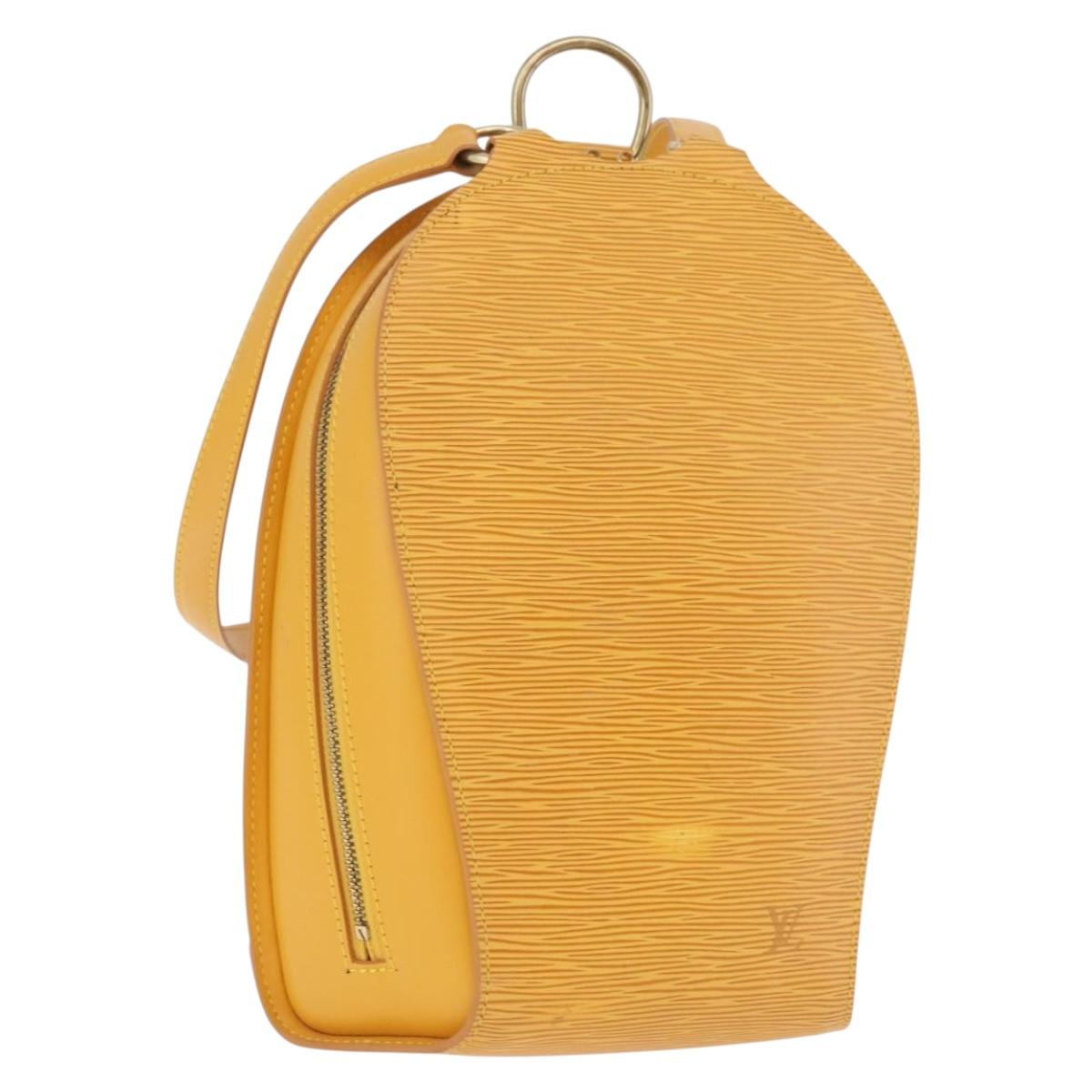 LOUIS VUITTON Epi Mabillon Backpack Yellow M52239 LV Auth 185616A