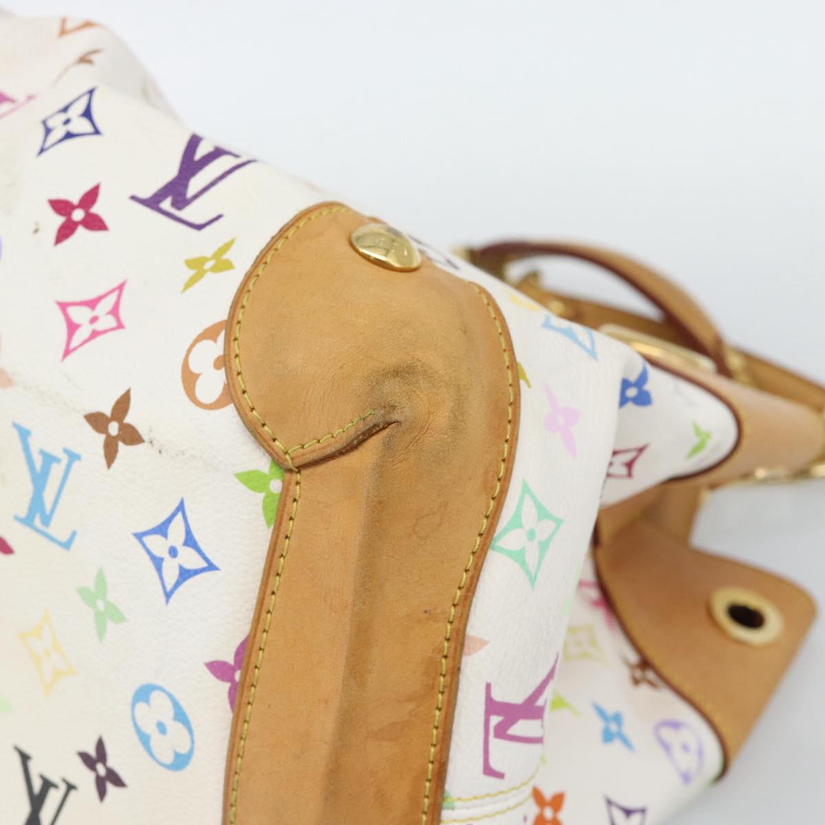 LOUIS VUITTON Monogram Multicolor Ursula Tote Bag White M40123 LV Auth 185619