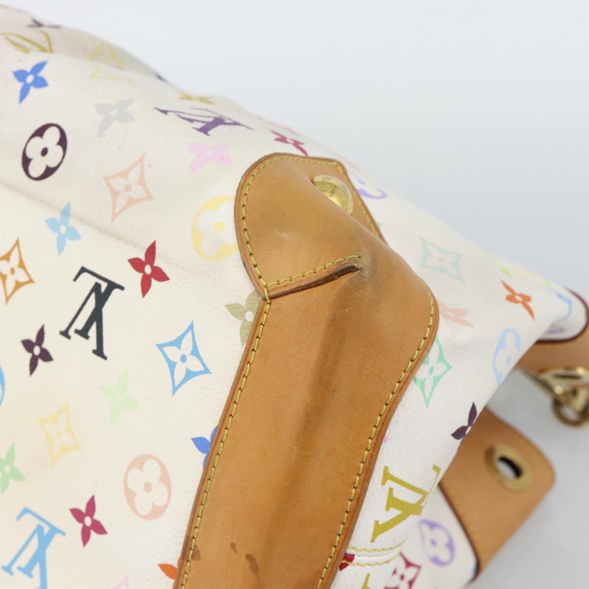LOUIS VUITTON Monogram Multicolor Ursula Tote Bag White M40123 LV Auth 185619