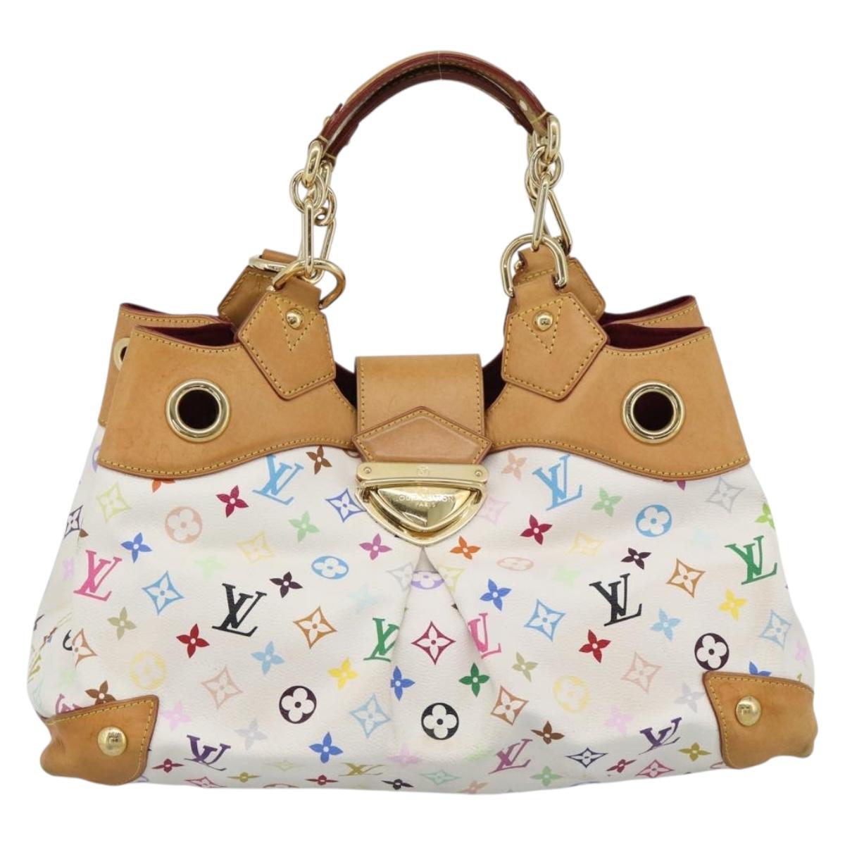 LOUIS VUITTON Monogram Multicolor Ursula Tote Bag White M40123 LV Auth 185619