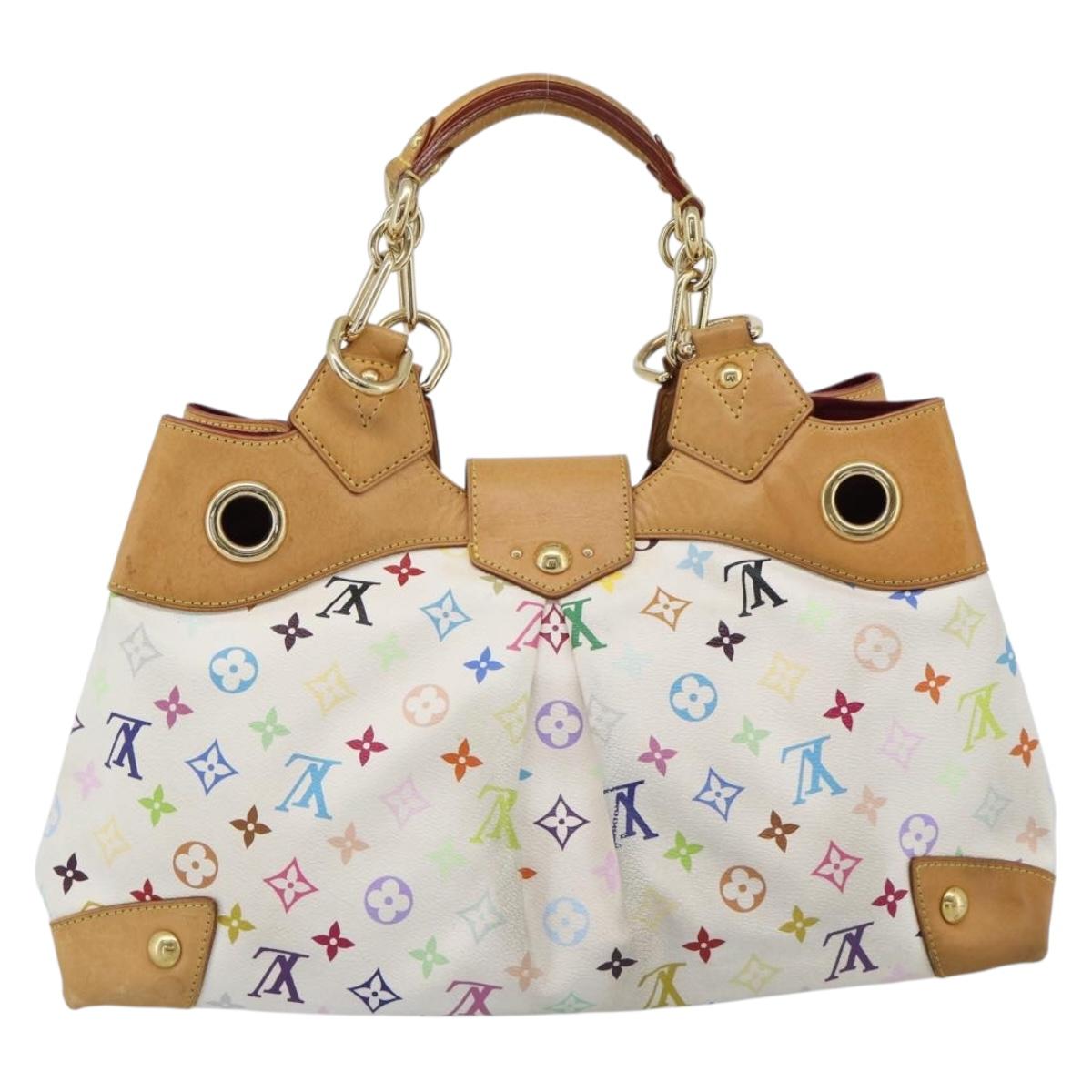 LOUIS VUITTON Monogram Multicolor Ursula Tote Bag White M40123 LV Auth 185619