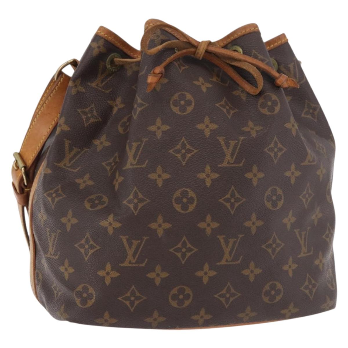 LOUIS VUITTON Monogram Petit Noe Shoulder Bag M42226 LV Auth 185620