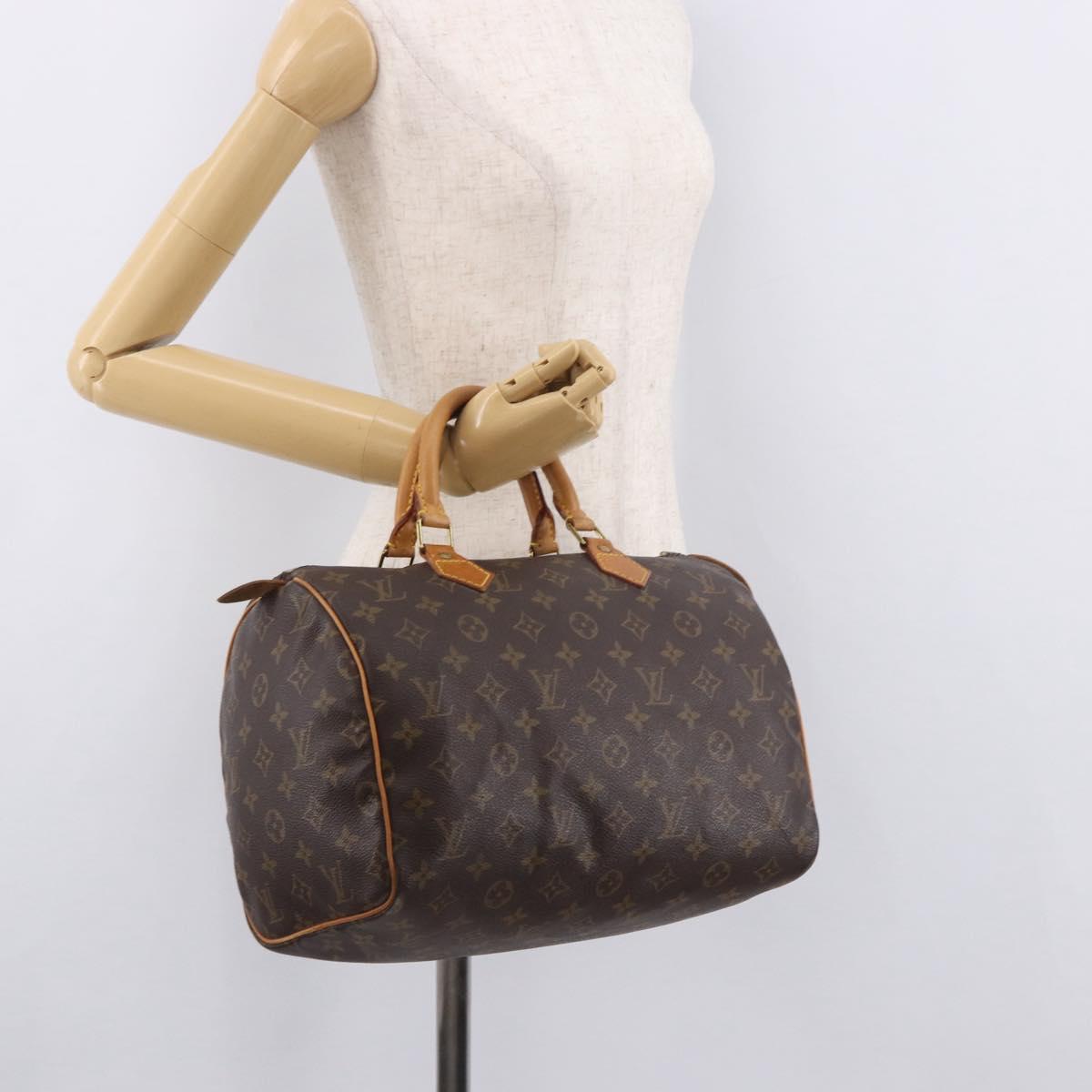 LOUIS VUITTON Monogram Speedy 30 Hand Bag M41526 LV Auth 185625A