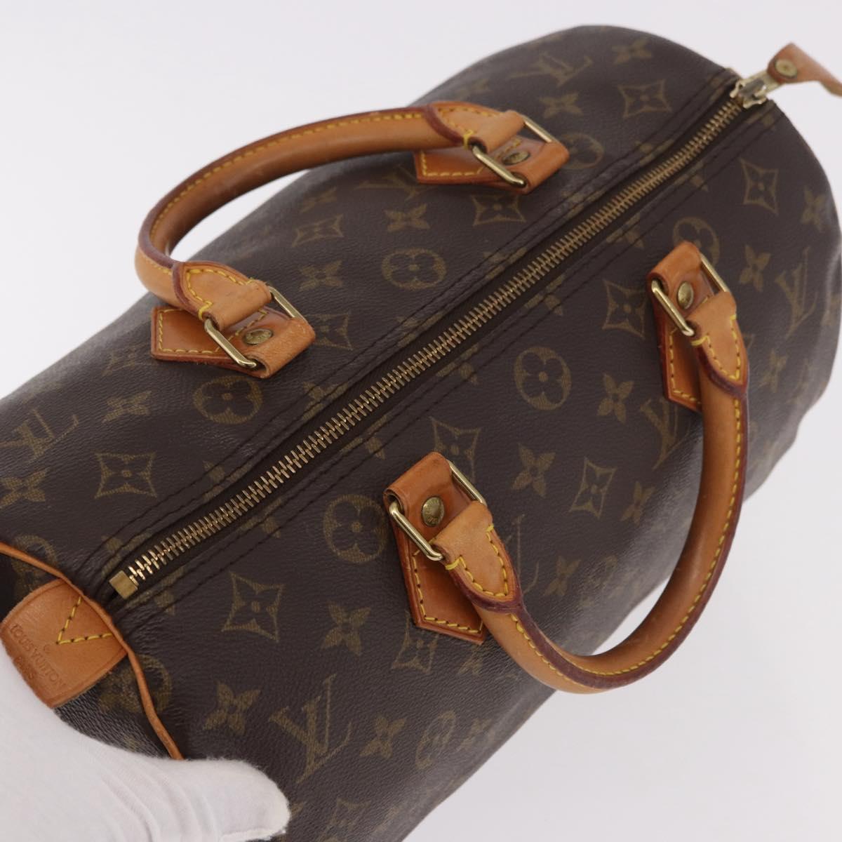 LOUIS VUITTON Monogram Speedy 30 Hand Bag M41526 LV Auth 185625A
