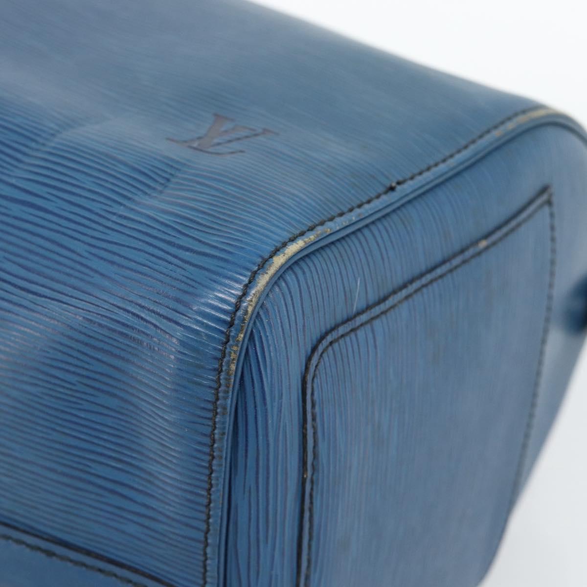 LOUIS VUITTON Epi Speedy 35 Hand Bag Toledo Blue M42995 LV Auth 185633