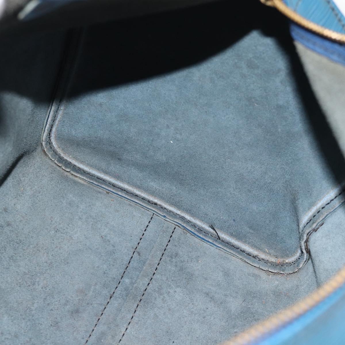 LOUIS VUITTON Epi Speedy 35 Hand Bag Toledo Blue M42995 LV Auth 185633