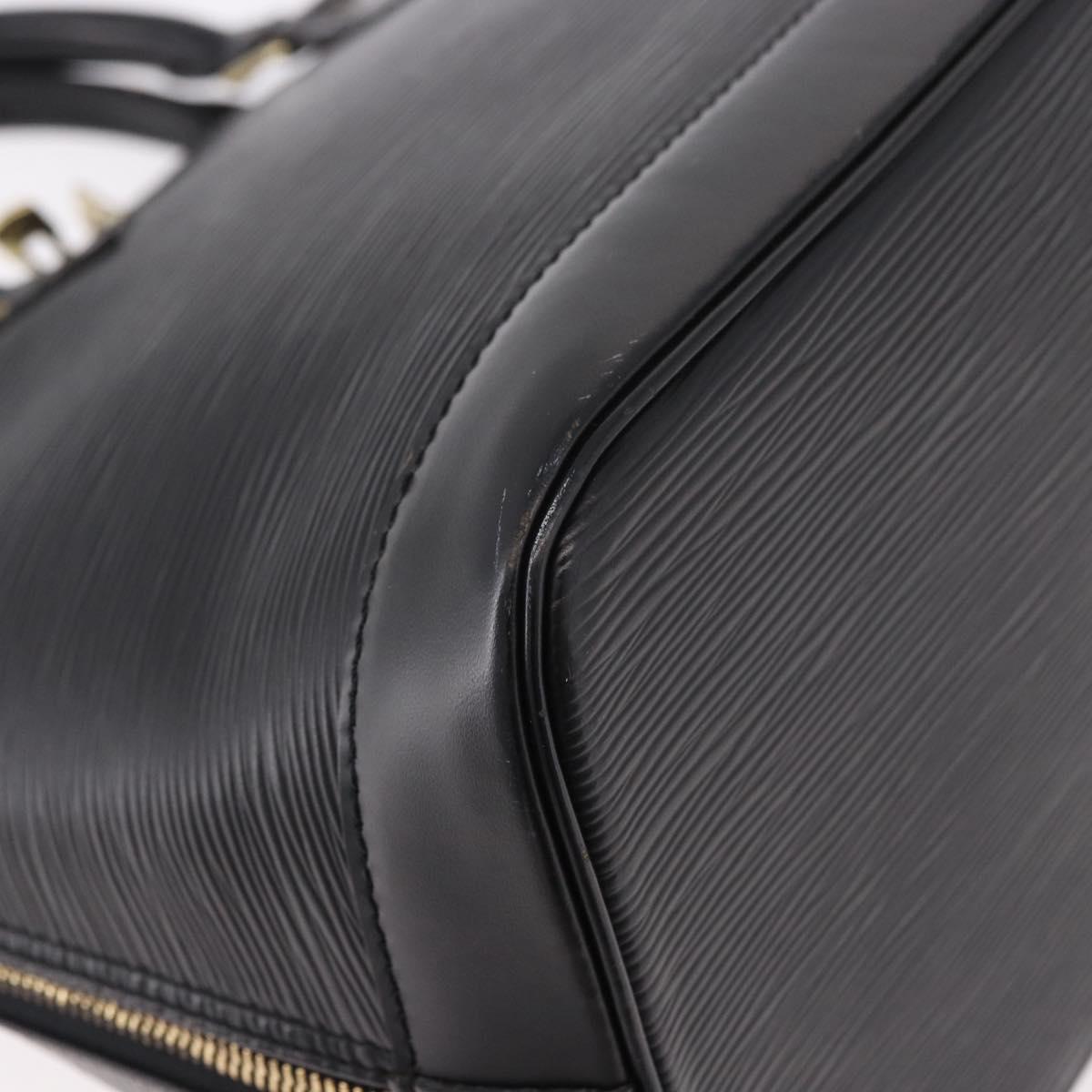 LOUIS VUITTON Epi Alma Hand Bag Noir Black M52142 LV Auth 185634A