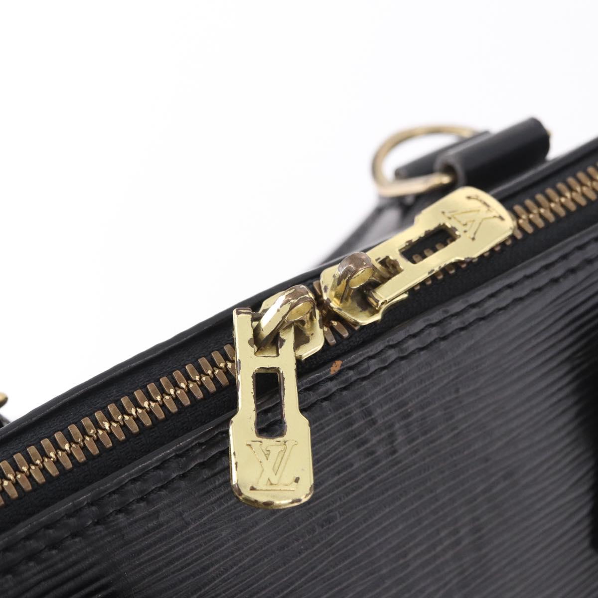 LOUIS VUITTON Epi Alma Hand Bag Noir Black M52142 LV Auth 185634A